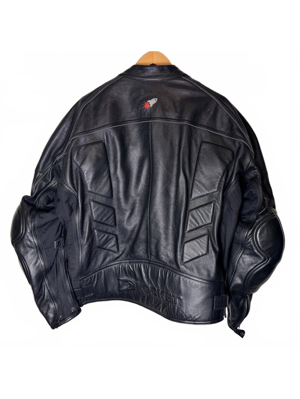 Joe Rocket Black Leather Motorcycle Jacket Style 3XL Men's - Picture 3 of 6